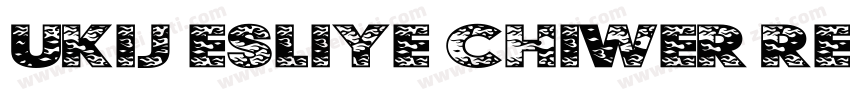 UKIJ Esliye Chiwer Regular字体转换